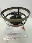 New Progress Lightning Hubbell Graphite Round 2-LIGHT Flush Mount Fixture. Fixed Price $59.99.