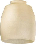 Quorum International 2843 4-1/4"W Barrel Shaped Glass Shade Amber Scavo. Fixed Price $21.95.