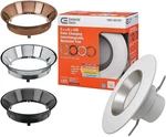 Commercial Electric 53198101 6 Inch Interchangeable Trims - White 4 Lights. Fixed Price $47.45.