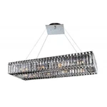 Allegri Quantum Baguette 12"X 30" Rect Pendant, Chrome 11708-010-FR001. Fixed Price $2238.00.