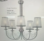 Murray Feiss Lighting 5-LIGHT Chandelier F2919/5BS. Fixed Price $199.99.