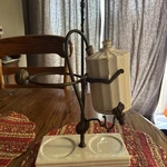Antique Napoleon Iii Gabet Siphon Coffee Maker Porcelain Brass 19THC Incomplete. Fixed Price $279.00.