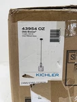 Kichler Riviera 13.75 In. 1-LIGHT Olde Bronze Pendant Clear Ribbed Glass 43954OZ. Fixed Price $59.39.