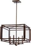 Quorum 6904-4-86 Four Light Entry Pendant Kaufmann Oiled Bronze. Fixed Price $246.99.