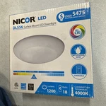 Nicor 1200 Lumen White 4000K Led Surface Mount Retrofit For 5" And 6" Housings. Fixed Price $9.95.