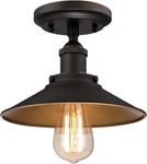Lighting 6336000 Louis One-light Indoor Semi-flush Ceiling Fixture, Oil Rubbed. Fixed Price $67.99.