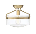 Bellevue SH60011 Light 13"W Semi-flush Bowl Ceiling Fixture Brass. Fixed Price $244.00.