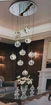 10-LIGHT Led Staircase Chandelier Crystal Lights For High Ceilings. Fixed Price $189.97.