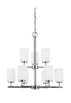 Generation Lighting Nine Chandelier, Chrome 31162-05 Brand New Box. Fixed Price $240.00.