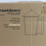 Minka Great Outdoors 72131-66 Noble Hill 1-LIGHT 15" Wall Lantern Sand Coal. Fixed Price $245.00.