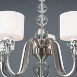 Yosemite Home Decor Mitchell Peak 5 Light Chandelier Satin Steel/dove White. Fixed Price $164.21.