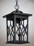 Jazava 16.3 In. 1-LIGHT Black Anti-rust Outdoor Pendant With Clear Glass. Fixed Price $65.50.
