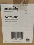 Sea Gull Lighting 94626-988 Pendant With Burlap Shades, Satin Nickel Finish. Fixed Price $39.95.