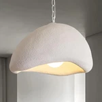 Wabi Sabi Pendant Light 15.7IN White Modern Resin Hanging Chandelier Japandi. Fixed Price $65.99.