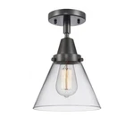 Innovations Large Cone Light 7.75" Flush, Black/clear 447-1C-BK-G42. Fixed Price $140.80.