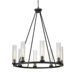 Z-lite 3031-8 Beau Light 33"W Pillar Candle Ring Chandelier Bronze. Fixed Price $692.00.