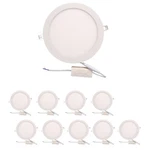 Inch Led Recessed - 10 Pack 12W 18W Downlight 6'' 8'' Round. Fixed Price $38.00.
