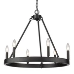 Golden Lighting 1017-6 Alastair 24"W Taper Candle Black. Fixed Price $329.99.