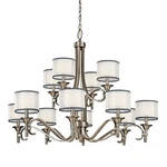 Kichler 42383AP - Lacey 12 Light 42" Wide Multi Tier Chandelier Antique Pewter. Fixed Price $969.99.