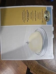 Hampton Bay Flush Mount Light Fixture Brushed Nickel 11 Frosted Swirl Glass. Fixed Price $30.00.