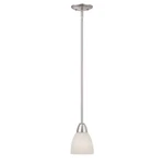 Designers Fountain Torino Mini Pendant, Brushed Nickel 15005-MP-35. Fixed Price $49.99.