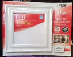 Feit Led Flat Panel 15"X15" Light 75W Ceiling Fixture Dimmable New Unopened. Fixed Price $49.77.