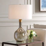 Rhine Modern Seeded Glass 27" Table Lamp Uttermost 30349. Fixed Price $436.80.