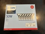 Philips GU10 Indoor Flood Light Bulb, 6-PACK, 50W, 120V, 430 Lumens, MR16. Fixed Price $17.00.
