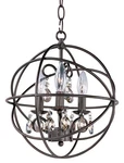 Maxim 25140 Bronze Orbit 12"W Crystal Chandelier. Fixed Price $190.40.