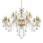 Elegant Crystal Glass Ceiling Pendant Lighting Fixture 4-15 Lights Chandelier Us. Fixed Price $174.47.