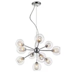 Z-lite Auge Light Chandelier, 22.5X19", Chrome, Clear & Mesh 905-10C. Fixed Price $194.99.