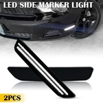 2010-14 Ford Mustang Smoke White Len Led Side Marker Light Front Fender Lamp. Fixed Price $21.84.