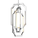 Feiss Audrie Integrated Led Glass Pendant Lighting, Polished Nickel, F2954/6PN. Fixed Price $549.97.
