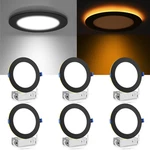 Pack 6" Dimmable Led Recessed Lights With Night Light, 5 Color Options. Fixed Price $77.99.