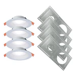 Halo Rl 6 In Canless Led Recessed Lights 4-PACK, Cct Select, Dimmable, Wet Lo.... Fixed Price $210.04.
