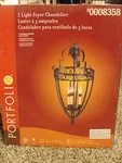Portfolio 3-LIGHT Foyer Chandelier, Oil Rubbed Bronze. Fixed Price $69.99.