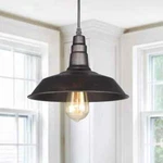 Lnc Barnyard Ii 1-LIGHT Bronze Indoor Ceiling Warehouse Pendant. Fixed Price $39.95.