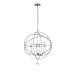 Crystorama 9226-0S Solaris Light 23" Wide Taper Candle Globe Chandelier. Fixed Price $270.98.