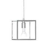 Style Selections Arctura Brushed Nickel Industrial Square Mini Pendant Light. Fixed Price $39.99.