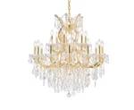 Elegant Lighting 2800D30/RC Maria Theresa 19 30"W Crystal - Gold. Fixed Price $1878.00.