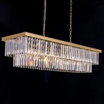 Modern 11-LIGHT Gold Crystal Chandelier For Living Room, Dining & Kitchen. Fixed Price $533.99.