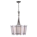 World Imports WI307437 Fensu 20 In. 3-LIGHT Brushed Nickel Hanging Pendant. Fixed Price $109.99.
