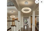Idequy Led 32" Ring Crystal Chandelier, Modern Chandeliers Lighting Hanging.. Fixed Price $49.99.