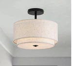 Vexagyle 12.6INCH Flush Mount Ceiling FIXTURE,3-LIGHT Modern Close To C.... Fixed Price $23.00.
