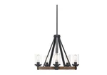 New Kichler Barrington 5 -light Distressed Black Seeded Glass Metal Chandelier. Fixed Price $155.00.