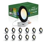 Zouzai 11-PACK 4" 5CCT Ultra-thin Led Recessed Ceiling Lights 2700K-5000K. Fixed Price $76.04.