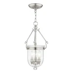 Livex Lighting Jefferson 3 Brushed Nickel Chain Lantern. Fixed Price $256.99.