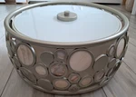 Quoizel Fairgate 3-LIGHT 14" Silver Flush Mount Ceiling Shell Accents. Fixed Price $70.00.