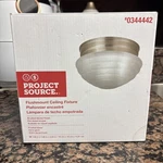 Project Source -pack 7.48-IN W Brushed Nickel Flush Mount Light. Fixed Price $15.99.