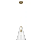 Everly Light PENDANT-15.25 Inches Tall And 10.25 Wide-natural Brass. Fixed Price $199.99.